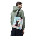 thumbnail image 3 of Happy Birthday Cute Puppy Scottish Terrier with Cake Gifts Party Hat All Over Print 3D Canvas Tote Bag Scottie Dog Lover Gifts Reusable Handbag - 00029, 3 of 5