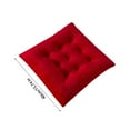 thumbnail image 3 of Crystal Velvet Cushion,Picnic Pillows to Sit On Outdoor,Picnic Pillows,Table Pads for Dining Room Table,Bar Stool Cushions Square,Chair Seat Cushion Pads(Bright Red 16in)from ANMUYUM, 3 of 11