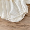 thumbnail image 4 of LYMAYTER Baby Girls Fall Wear Ruffles Long Sleeve Bubble Romper Outfits for Infant Winter Clothes 3-24M, 4 of 8