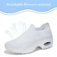 thumbnail image 3 of Cyiecw Women's Walking Shoes Lightweight Slip on Sock Sneakers Comfortable Mesh Air Cushion Platform Loafers, 3 of 7