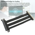 thumbnail image 4 of PCIe 4.0 Riser Cable, PCIe 4.0 X16 High Speed Flexible Extender Card Extension Port 180 Degree Adapter GPU Extension Cable for RTX 4090 Ti for 8900 Xt, 4 of 7