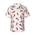 thumbnail image 2 of Picia Chili Gentle Cotton Regular Fit Short Sleeve Casual Hawaiian Shirt for Men-, 2 of 9