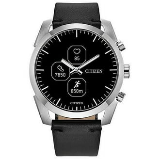 CITIZEN CZ Smart Hybrid, 44mm Stainless Steel Case, Black Silicone