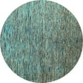 thumbnail image 1 of Ahgly Company Indoor Round Abstract Light Blue Modern Area Rugs, 6' Round, 1 of 4