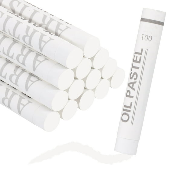 Uxcell Soft Oil Pastels, Oil Pastel Crayons Vibrant Color Blendable Art Supplies for Painting Drawing Blending Painting Artists Beginners Professional(White, Pack of 36)