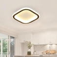 thumbnail image 4 of Lámpara de techo moderna, lámpara LED decorativa, iluminación artística, lámpara colgante para Cuadrado Cálido Negro, 4 of 7