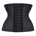 thumbnail image 1 of YIANNA Short Torso Waist trainer corset for Weight loss Sports Workout Hourglass Body Shaper Cincher Tummy Control Black-XL, 1 of 7
