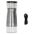 thumbnail image 1 of Molinillo eléctrico de acero inoxidable con carga USB, triturador automático de granos de café y pimienta para uso doméstico., 1 of 14