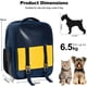 thumbnail image 4 of Mochila para gatos, mochila para perros con diseño ventilado, bolsa de malla transpirable, mochila para mascotas aprobada por aerolíneas para viajes (gris oscuro), 4 of 5