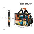 thumbnail image 3 of FORMRS Insulated Cooler Bag 24 Cans Capacity Soft Leakproof Lunch Box with Side Pockets, Modern Cocktails, 3 of 7