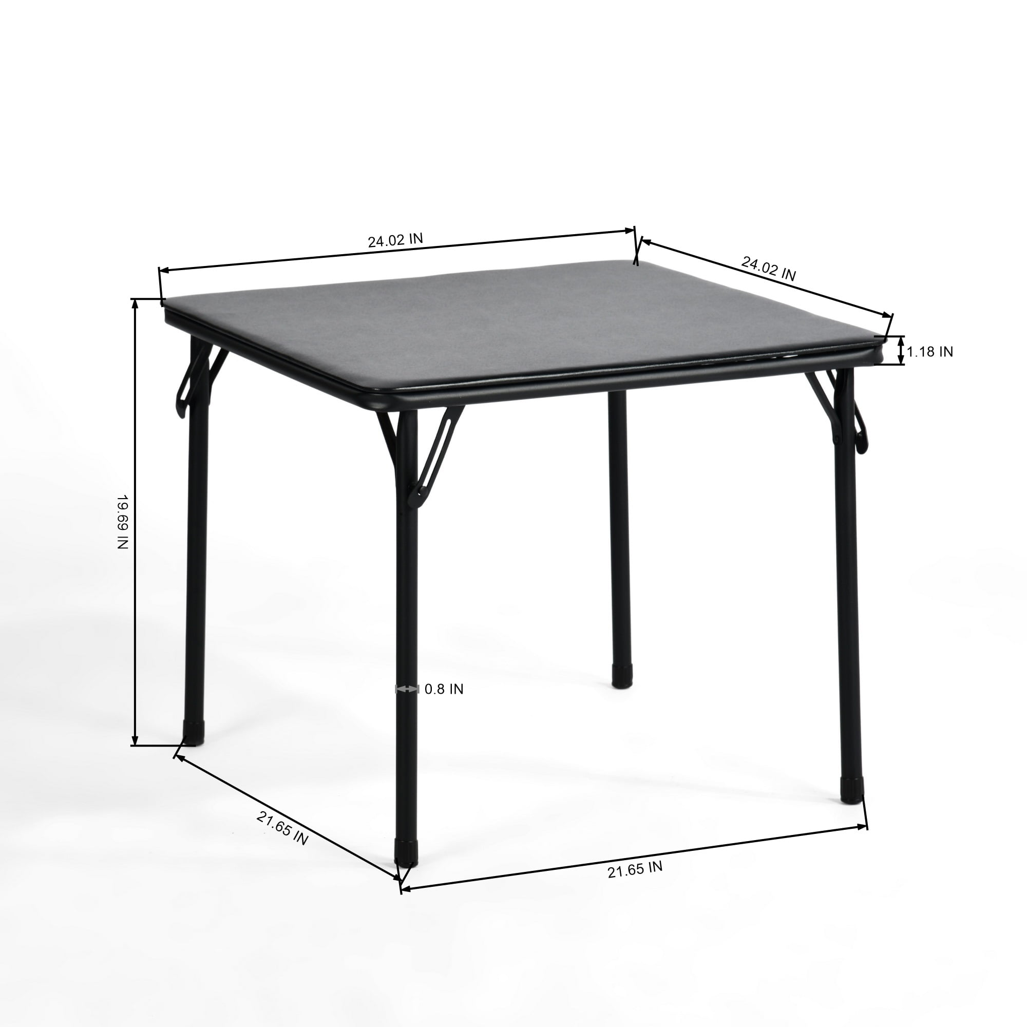 Homy Casa Kids Picnic Table Set of 3, Foldable Table and Chairs for Outdoor & Indoor Play, Black