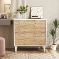 thumbnail image 4 of Tribesigns 2-Drawer File Cabinet, Particle Board White & Beige, 4 of 7