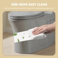 thumbnail image 4 of Dual-Flush One Piece Toilet,1.1/1.60 GPF Water-Saving Elongated Comfort Height Floor Mounted Toilet,Soft Closing Seat,LIGHT GREY, 4 of 7