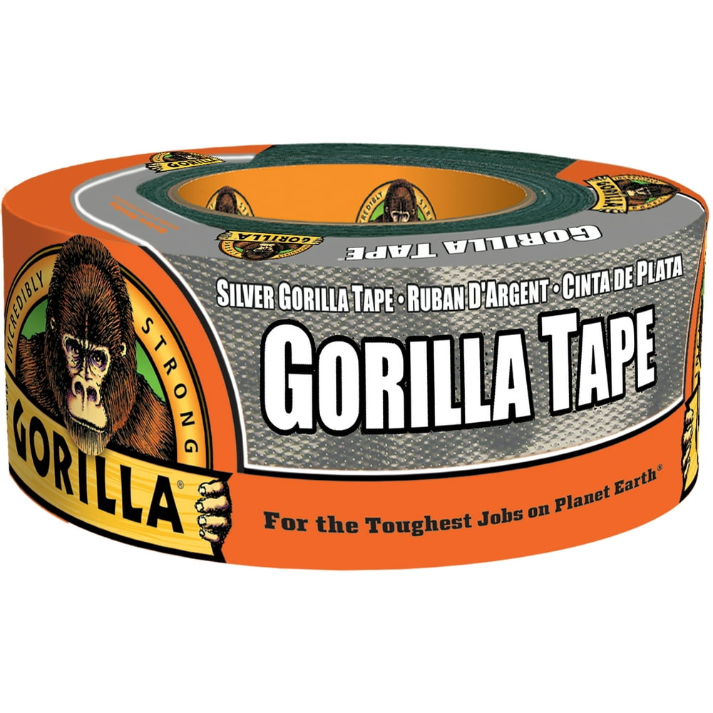 Gorilla Silver Duct Tape, 12 yard Roll Incredibly Thick and Strong
