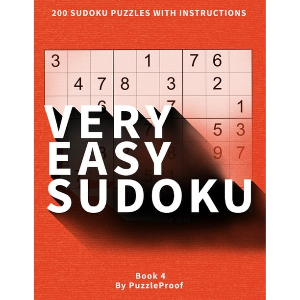 very easy sudoku puzzles for beginners 4 sudoku book with 200 very simple large print puzzles
