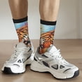 thumbnail image 6 of Balery Colorful Plant Tiger Pattern Crew Socks Unisex– Soft & Breathable Socks for Men & Women, One-Size Fits Most (US 5-11), Comfortable & Durable for Daily Wear, 6 of 6
