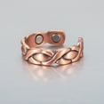 thumbnail image 2 of Magnetia Pure Copper Magnetic Ring for Women, Adjustable Copper Jewelry, 2.3'',, 2 of 5