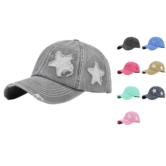 Vrotazzy Women Ponytail Hat Baseball Cap High Messy Bun Quick Drying Mesh Visor for Outdoor Casual Wear