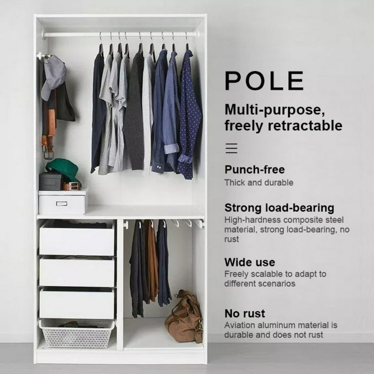 Strong tension rod for clothes cheap
