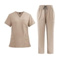 thumbnail image 3 of Conjunto de uniforme de enfermería, pantalones de enfermera, uniformes médicos para mujer, traje de trabajo de enfermería XXL, 3 of 8