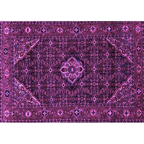 Ahgly Company Indoor Rectangle Persian Purple Traditional Area Rugs, 2' x 5'