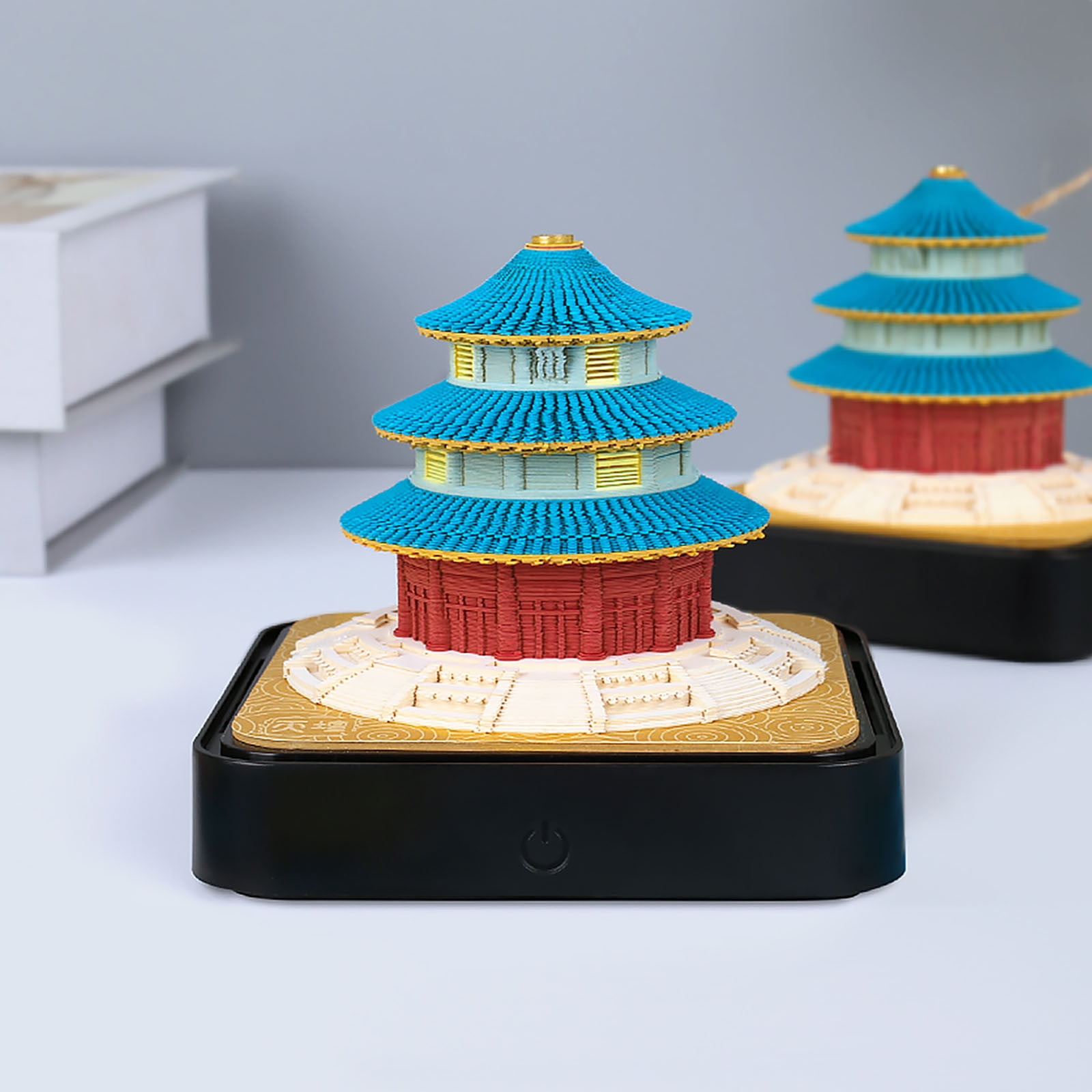 Time Piece Calendar 2026,Tear Away Calendar,3D Calendar 2026,3D Hand Torn Calendar,Tree House Paper Sculpture Calendar with Lights,for Note Taking,Decorative Ornament