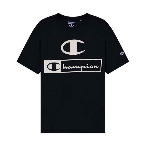 Playera Champion Box Tee Script para Hombre. GPMSS2501713 negro L