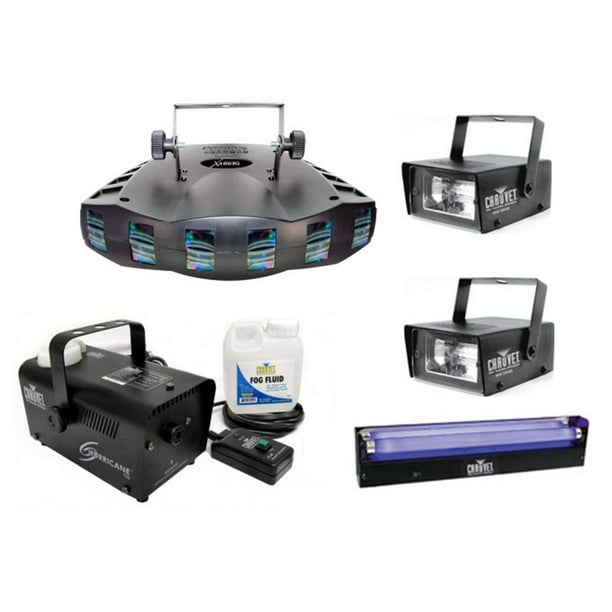 Chauvet DJ Derby X DMX Effect Light w/ Fog Machine + Blacklight + Mini