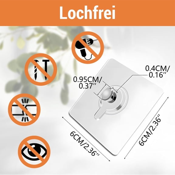 A Self Adhesive Wall Hook Adhesive Nail Picture Hanger No Drill Damage Free Hanging Hook For Photos Posters Frames On Tile Glass Metal Surfaces 1Pc