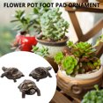 thumbnail image 4 of 3 uds macetas almohadillas para los pies adornos Mini maceta de resina decoración de piernas (tortuga) Sywqhk Libre de BPA, 4 of 6