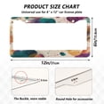 thumbnail image 7 of Aluminum License Plate Frame 2 Pack Car Exterior Accessory Car Tag Holder for Front Rear Plates Cars Decor Teal and Orange Abstract Shapes, 7 of 7