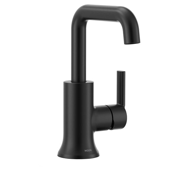 Moen Zyla Single Handle High Arc Matte Black Bathroom Faucet