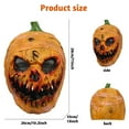 thumbnail image 1 of Halloween espeluznante látex calabaza cabeza cara cubierta novedad aterrador disfraz de Halloween accesorios de fiesta, 1 of 4