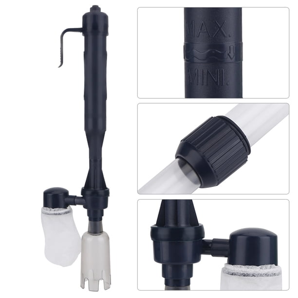 Filtro eléctrico del Acuario, Limpieza del Agua de la Bomba del Acuario y Herramientas cambiantes con Las Bolsas de Filtro y Tubos Ajustables de la Altura para el Tanque de Pescados EOTVIA NO