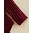thumbnail image 6 of hirigin Baby Knit Romper, Long Sleeve Crew Neck Solid Fall Winter Bodysuit for Girls Boys, 6 of 8