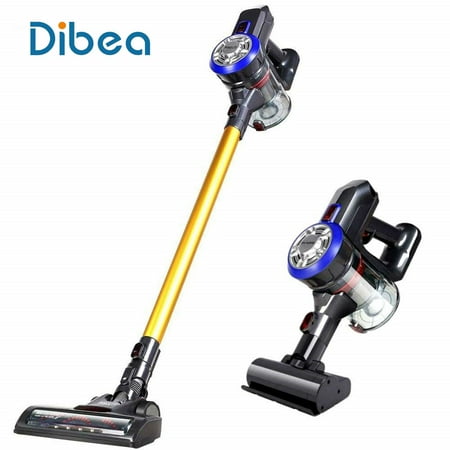 Car Vacuum Wireless Dibea D18/DW200 2 in 1 Cordless Stick Vacuum Cleaner, Wireless Handheld Car Vacuum with 9000/10000pa High Powerful Suction Wall Mounted, 4 Stages Filtration for Carpet Car Pet Hair ()
