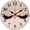 Black-girly Faux Lashes, Glitter Bokeh Ombre, variant on Wall Clocks Glitzy Sparkly Silver Glitter Bling Battery Operated Silent Non-Ticking Clock Decorative for Home Kitchen Living Room Office (10 Inch)