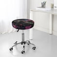 thumbnail image 7 of Round Bar Stool Seat Covers, Colorful Plant Turtle A Elastic Round Chair Cover Stool Seat Slipcover Bar Stool Cushions Round Pad for 12-14 inch, 7 of 7