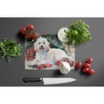 thumbnail image 4 of Coton De Tulear Cozy Christmas Glass Cutting Board Large 12 in x 15 in, 4 of 5