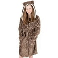 thumbnail image 2 of Pusheen Dressing Gown Girls Kids Pink OR Brown Cat Robe Fluffy Fleece 9-10 Years, 2 of 15