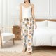 thumbnail image 4 of Fotbe Shiba Head Face Pantalones de Pijama para Mujer, Pantalones de Dormir, Pantalones Pj con Cordón y Bolsillos-3X-Large, 4 of 6