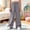 Gray, variant on MLCDZ Linen Pants for Girls Summer Lightweight School Uniform Pants Kids Baggy Elastic Waist Wide Leg Trousers with Pockets Lightweight Daily School Pants