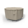 thumbnail image 1 of Budge NeverWet Mojave Patio Bar Table & Chairs Combo Cover, Black Ivory, Large, 1 of 1