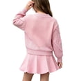 thumbnail image 5 of Ashirexll Girls' Clothing Sets 2 Piece Long Sleeve Round Neck Button Cardigan with Knit Skirt Set for 1-8 Years, 5 of 5