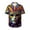 Multicolor, variant on YuXingFu Mardi Gras Carnival Top for Men Shirts for Men Short Sleeve Clearance Sale S Men's Mardi Gras Print Button Casual Short Sleeve Lapel Shirt