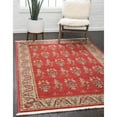 thumbnail image 6 of Unique Loom Savoy Fars Rug Red/Light Blue 5' 1" x 8' Floral Modern Perfect For Living Room Bed Room Dining Room Office, 6 of 6