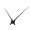 Black, variant on Misright Clock Repair Parts with Long Hands for DIY Wall Clock Assembly
