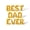 Gold, variant on Floating Away Balloon Company BEST DAD EVER Letter Balloon Banner, Foil Mylar, 16"