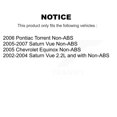 thumbnail image 2 of Transit Auto Ensemble de Roulement de Moyeu avant Gauche avec Bras de Commande Inférieur avec Rotule et Barre de Stabilisation pour Voiture Saturn Vue Pontiac Torrent Chevrolet Equinox K7T-101683, 2 of 11
