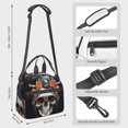 thumbnail image 2 of Fotbe Flower Horn Skull A Bolsa de Almuerzo con Estampado, Lonchera Aislada, Contenedores de Comida Reutilizables Tipo Cooler a Prueba de Fugas, 2 of 7